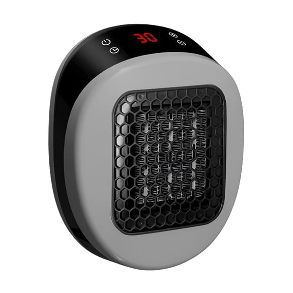HIBIBUD 2026 New Wall-Mounted 600W Ceramic Heater - Fast Heating with Adjustable Thermostat, Timer, and Led Display for Indoor Use for Home, Office, Bathroom, Bedroom, Living Room