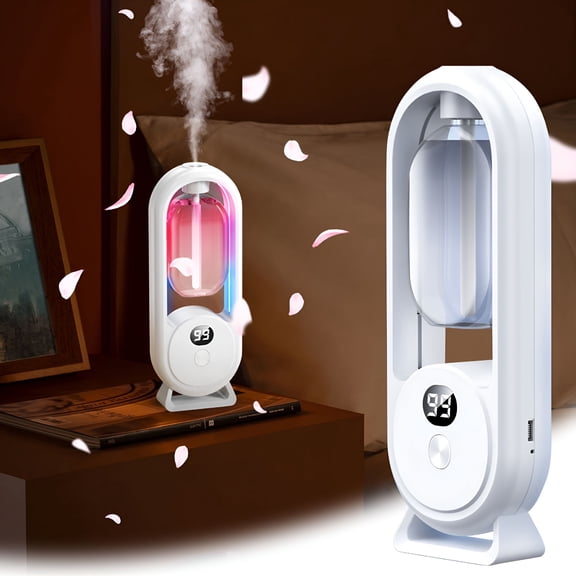 HIBIBUD 2026 New Waterless Oil Diffuser Set - Cordless Diffuser 3 Timer Settings Battery Operated for Bedroom,Yoga Studio,Bathroom,Pet Room,Office,Living Room,And Relaxation Spaces.