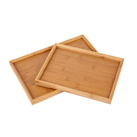 HIBIBUD 2026 New Wooden Tray,Raised Edges for Spill Protection Serving Tray with Handles,Ergonomic Handle Design Lightweight Bamboo Bed Tray for Breakfast,Bed,Sofa,Living Room