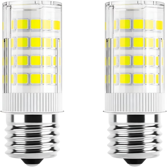 HIBIBUD 2Pack 5304517886 5304498578 Refrigerator Led Light Bulb Replacement Ac100-265V 3.8W E17 Intermediate Base Freezer Led Lamp,Cool White 6000K