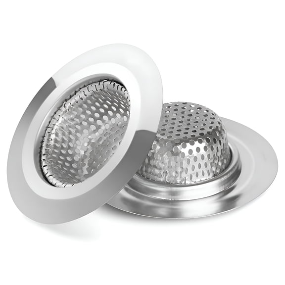 HIBIBUD 2Pcs Bathtub Drain Strainer - 2.79 Inch Shower Hair Drain Catcher,Stainless Steel Shower Bathtub Drain Cover,Bathroom Sink Strainer Filter Basket for Bathroom Sink,Wash Basin Floor Drain