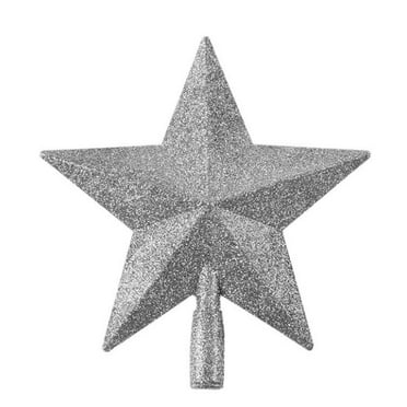 HIBIBUD 2Pcs Christmas Tree Topper,Enchanting Starlight Glow Star Christmas Tree,Colorful LED Christmastree for a Perfect Holiday Shine,25cm,Silver 1