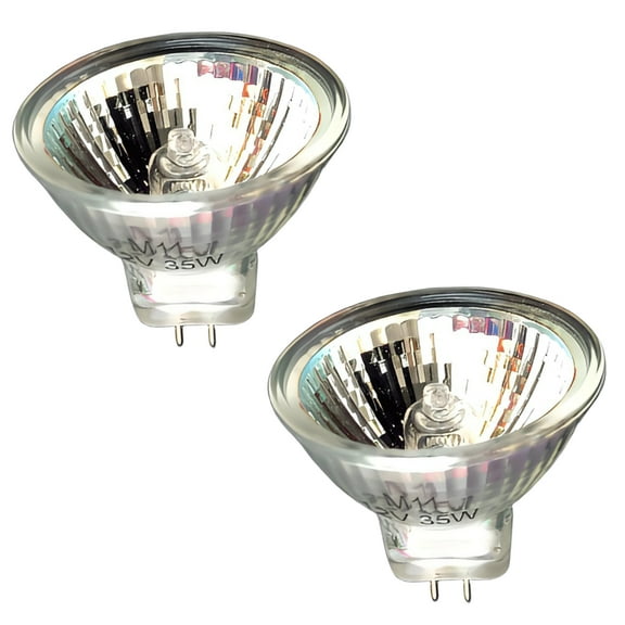 HIBIBUD 2Pcs GU5.3 Halogen Light Bulbs,35W 12V MR16 Candle Warmer Lamp Bulb,2 Pin Halogen Bulbs,Candle Warmer Bulb for Scented Lamps,Oil Warmers