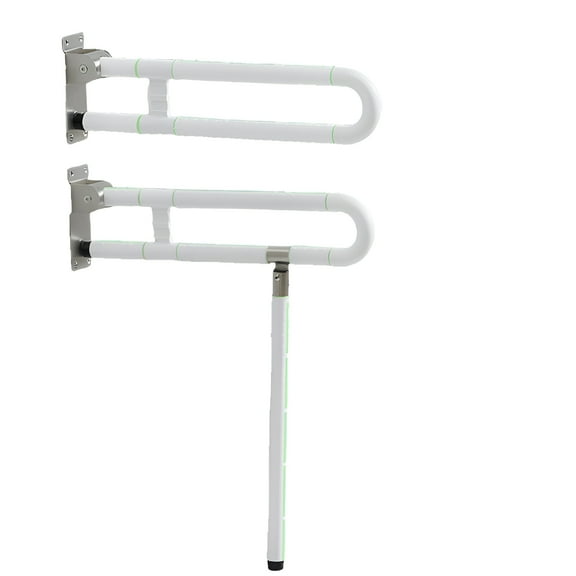 HIBIBUD 2Pcs Grab Bars for Bathtubs and Showers,Space Saving Shower Handle,Thickened Gasket Toilet Safety Rails,Mixing1