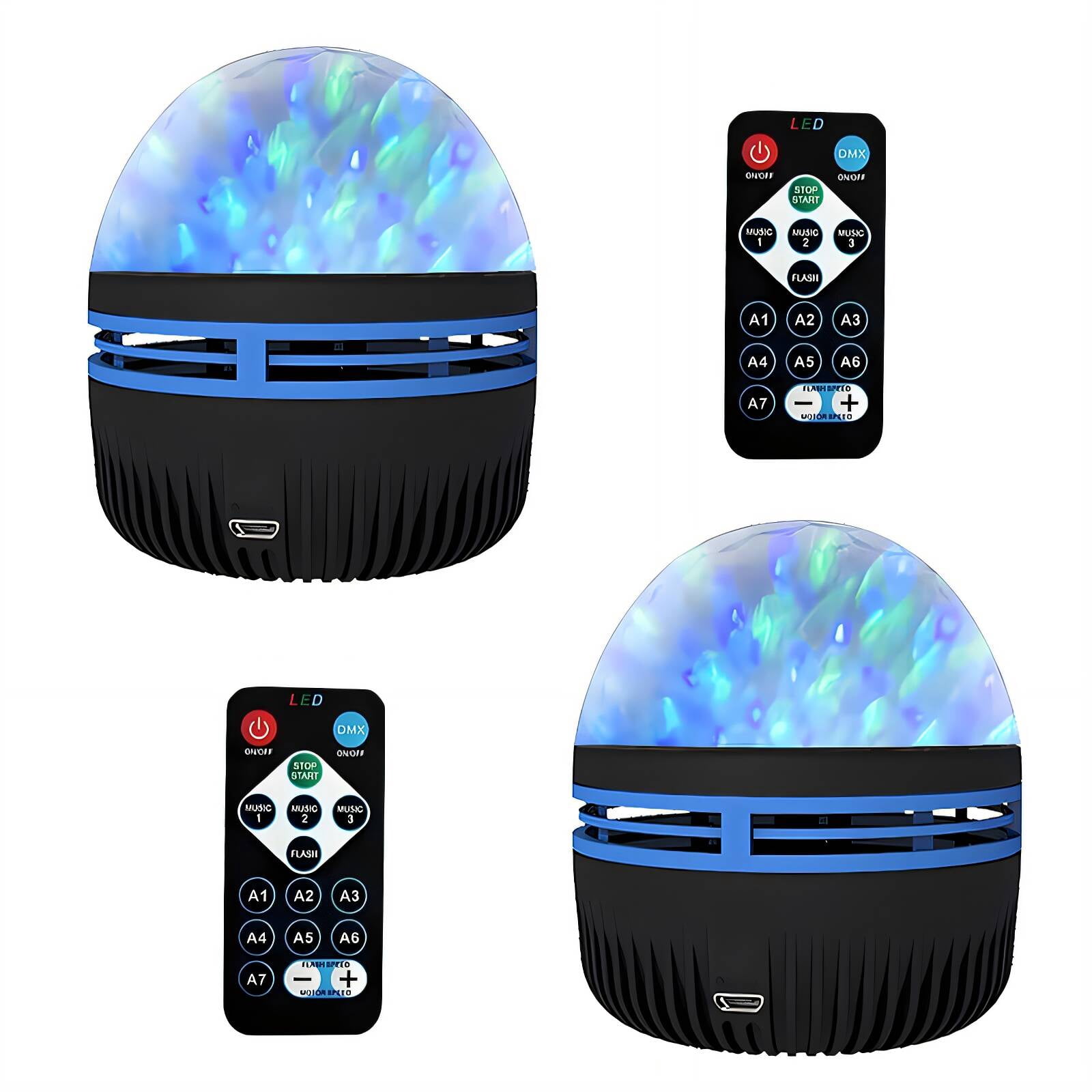 HIBIBUD 2Pcs Led Lights for Bedroom Smart Energy Saving Disco Ball ...