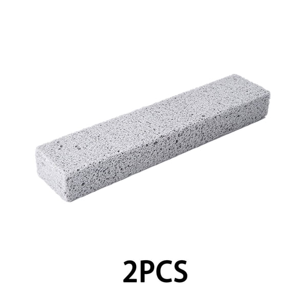 HIBIBUD 2Pcs Pumice Stone,Powerful Stain Removal Piedra Pomez,Yellow Stains Bathroom Cleaning Scouring Stick,Gray