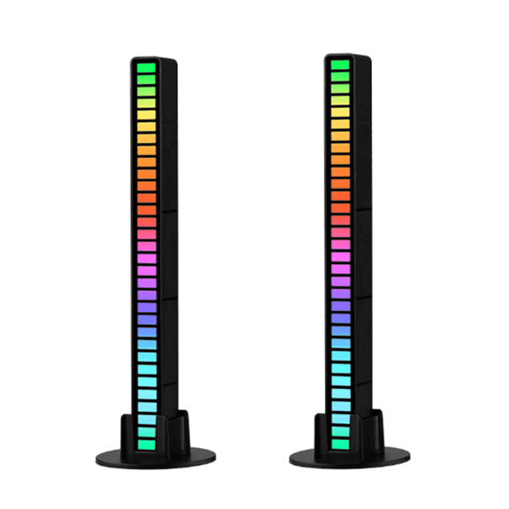 HIBIBUD 2Pcs RGB Lights,Smart RGB Light Bar with Music,Sync and Smartphone Control lLight Bar for Room