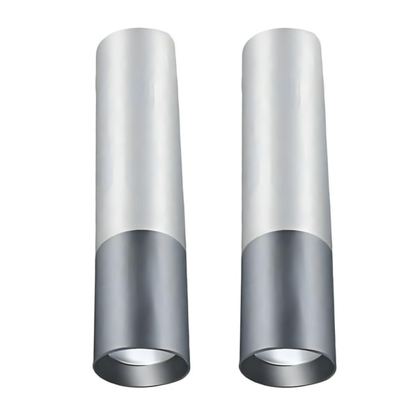 HIBIBUD 2Pcs Small Flashlight,Adjustable Focus Small Flashlights,Three Levels of Dimming Flashlight Battery Powered,Silver2