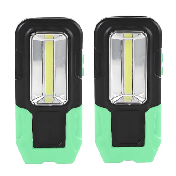 HIBIBUD 2-Pack Green Tactical Flashlight,Rechargeable EDC Pocket Light for Camping&Car Repair