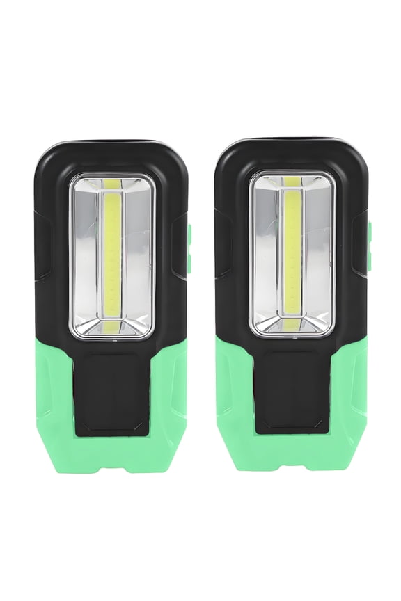 2-Pack Green Tactical Flashlight,Rechargeable EDC Pocket Light for Camping&Car Repair