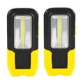 thumbnail image 1 of HIBIBUD 2-Pack Yellow Tactical Flashlight,Rechargeable COB Work Light for Car Repair&Camps, 1 of 7
