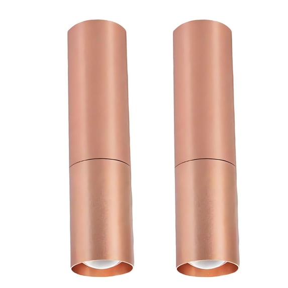 HIBIBUD 2Pcs Small Flashlight,Three Levels of Dimming Led Flashlight,Adjustable Focus Flashlight Battery Powered,Rosegold2