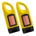 thumbnail image 1 of HIBIBUD 2Pcs Windfire Flashlight,Hand-Cranked Generator Led Flashlight,Buckle Design Flashlights for Home,Yellow1, 1 of 7