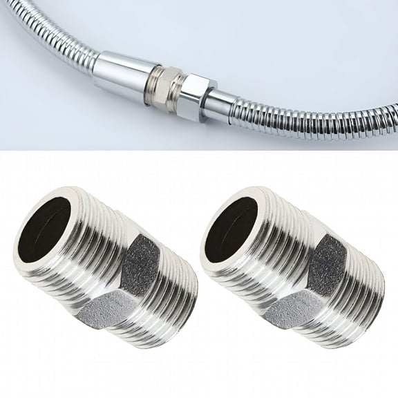 HIBIBUD 2pcs Shower Hose Extension Pipe Universal Hose Extender
