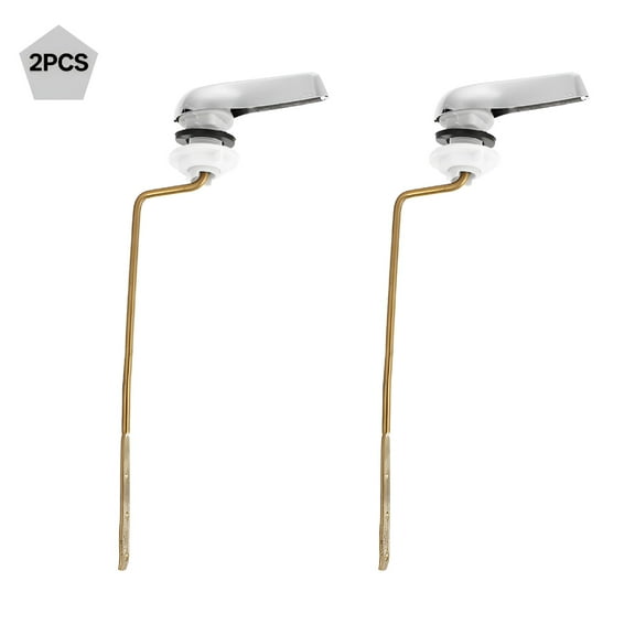 HIBIBUD 2pcs Toilet Flush Handle Replacement Fits Side Mount Toilet Tank Lever Handles