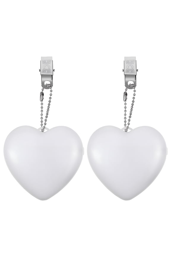 2pcs Touch Sensor Handbag Light Small Portable Lamp Heart Shaped Battery Powered Lamp Purse Light