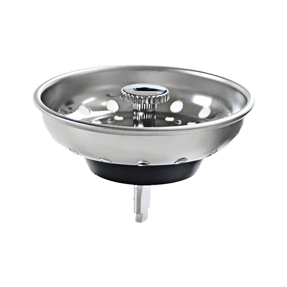 HIBIBUD 3 in 1 Kitchen Sink Drain Strainer Stopper with Basket,Plug Pop Up 304 Stainless Steel Anti-Clogging Stoppers Combo for Us Standard 3-1/2 inch Drain,Silver