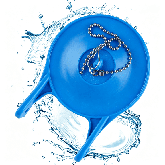 HIBIBUD 3-Inch Toilet Flappers Compatible with Gerber 99-788,Rubber Toilet Flapper Replacement with Stainless Steel Chain for 3"Toilet Tank,Water Conserve High Performance,Easy to Install,Blue