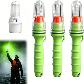 HIBIBUD 3 Pack Electronic Boat Flares, Coast Guard Approved Marine Distress Signals For Fishing Boats, Buoys, And Life Rafts