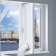 HIBIBUD 300Cm Portable Ac Window Seal, Casement Window Vent Kit Seal Kit for Portable Air Conditioner Dryer, 100% Sealing Waterproof Easy to Install for Crank Out/Awning/Skylights Window
