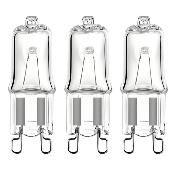 HIBIBUD 3Pcs G9 Halogen Light Bulbs,25W 2 Pin Candle Warmer Lamp Bulb,Dimmable Light Bulb,Candle Lamp Bulbs for Scented Lamps,Oil Warmers