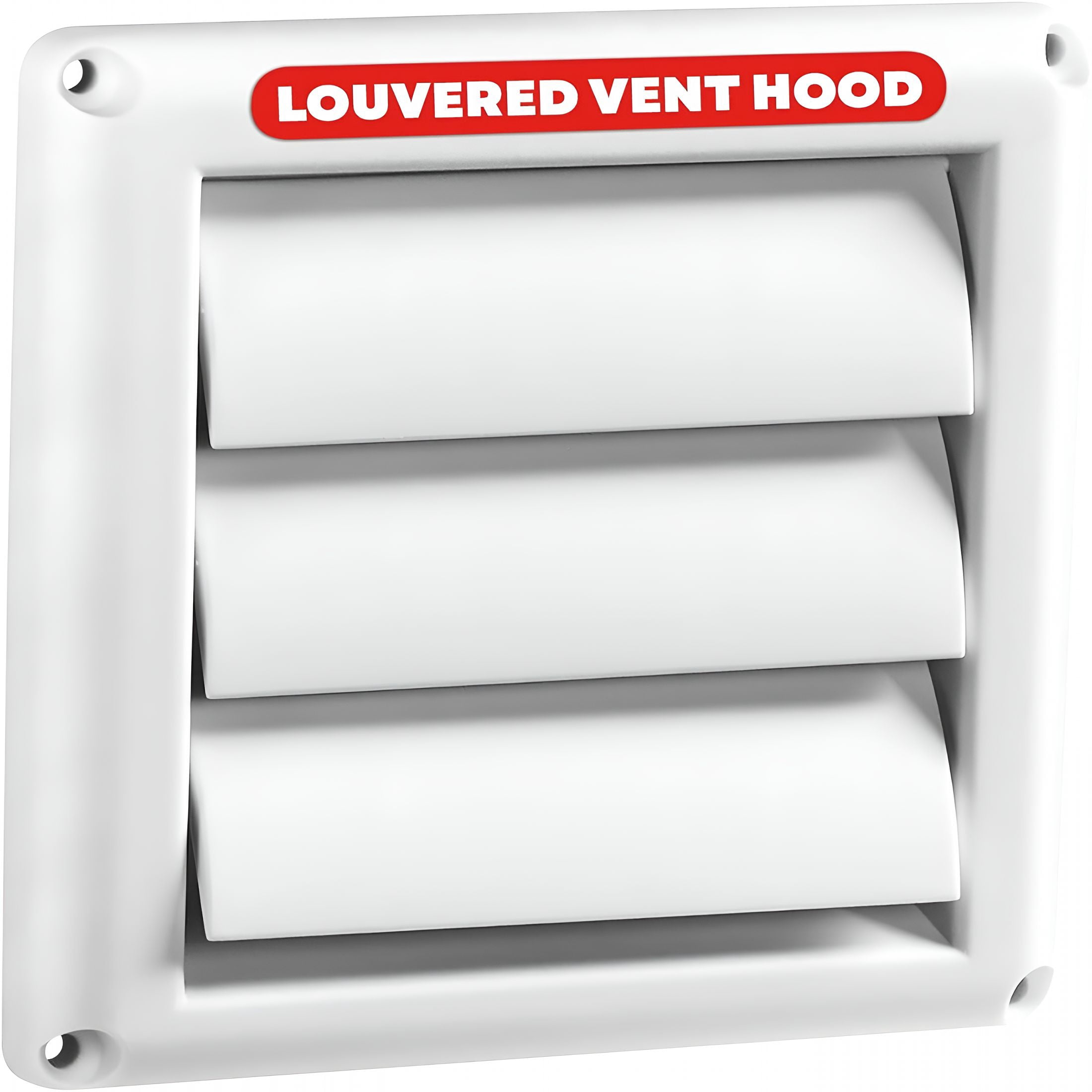 Backdraft Covers HIBIBUD 4” Outdoor Dryer Vent Cover White Louvered Wall Hood with ...