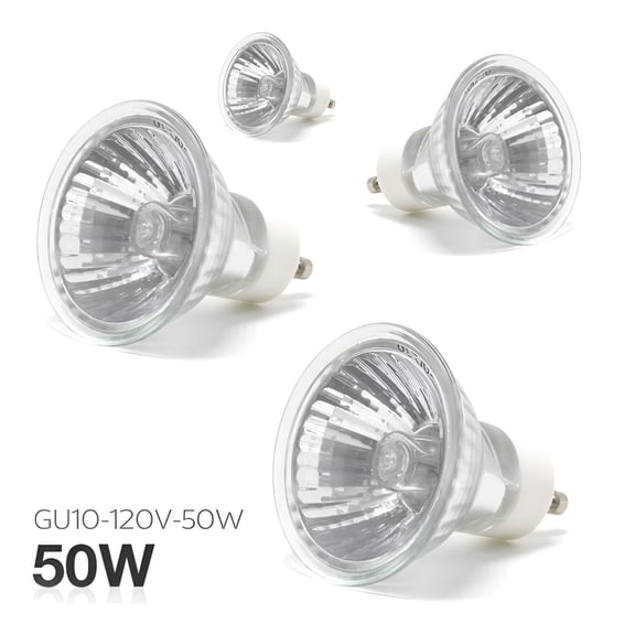 HIBIBUD 4 PCs 50 Watt GU10 120 Volt Halogen Indoor Outdoor Light Bulb Dimmable