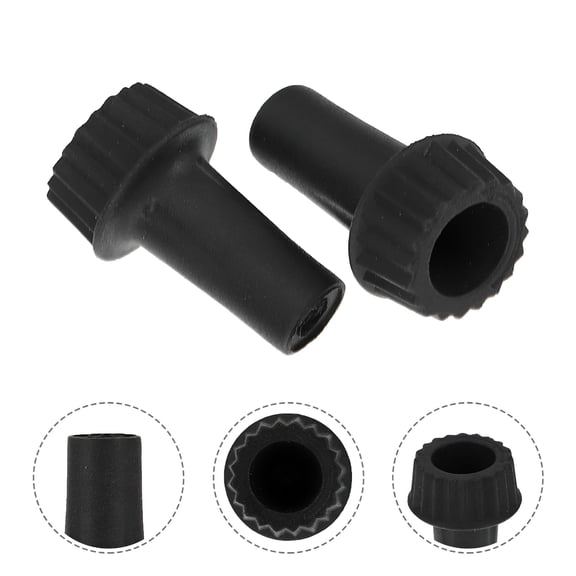 HIBIBUD 4 Pack Lamp Switch Replacement Knob, Smooth Rotary Switch Repair Handle, Durable Plastic Turn Knob for Lamps