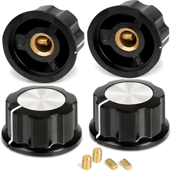 HIBIBUD 4 Pack Slow Cooker Knobs,Adjustable Replacement Knobs for Slow Cooker,Includes 4 Knobs and 8 Built-In Brass Bolts