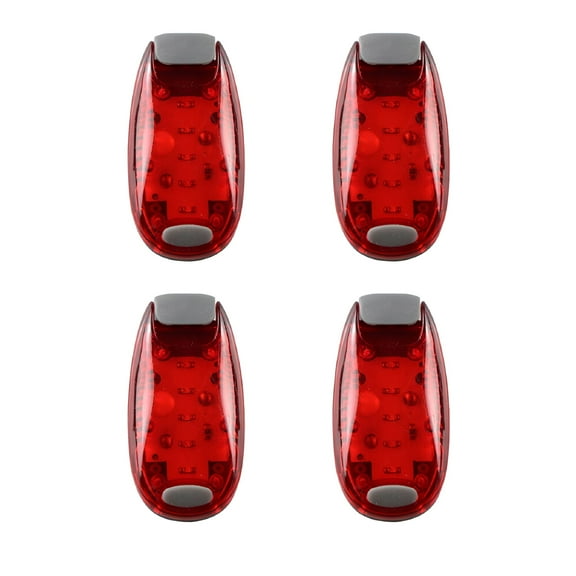 HIBIBUD 4 Packs LED Bike Tail Lights for Night Riding, 3 Light Modes Battery Powered Bright Bicycle Cycling Rear Light, IPX6 Waterproof Safety Bike Light for Road Mountain