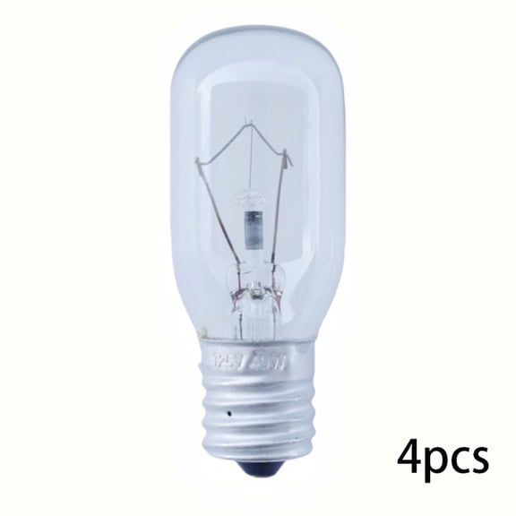 HIBIBUD 4 Pc Microwave Bulbs Oven Light Lamp 25W 120V Intermedium Replacement Lighting Oven Light Bulb Replacement