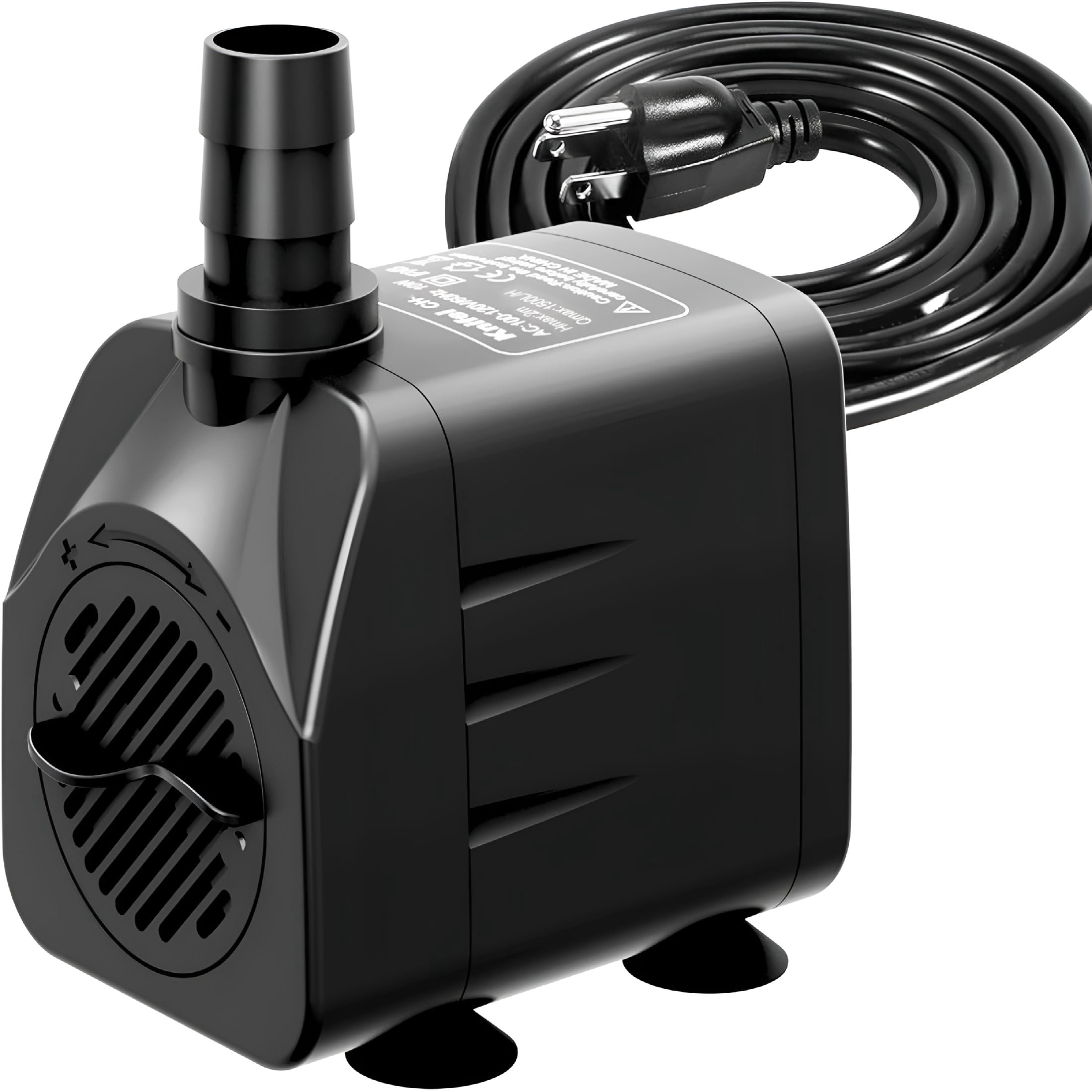 HIBIBUD 400GPH Submersible Water Pump (1500L/H, 25W), Ultra Quiet Fountain Pump with 6.5ft High Lift, Pond Pump for Fish Tank, Pond, Aquarium, Statuary, Hydroponics