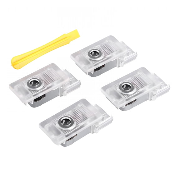 HIBIBUD 4Pcs LED Car Door Puddle Lights for Cadillac CT5 CT6 XT4 XT5 XT6 XTS SRX, Aluminum Alloy Courtesy Projector