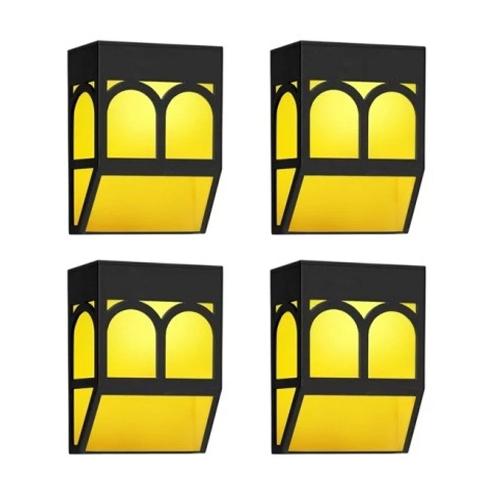 HIBIBUD 4Pcs Outdoor Solar Lights,Color-Changing Luces Solares para Exteriores,Waterproof Solar Lanterns Outdoor,IP65 Decorative Solar Yard Lights