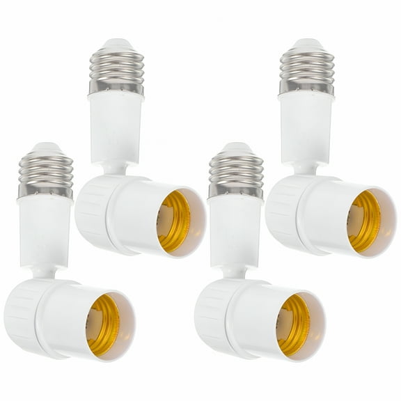 HIBIBUD 4pcs Light Bulb Extender Light Socket Extender Outdoor Lighting Light Bulb Extender Socket Lamp Holder Base Lighting Accessories For Home Office