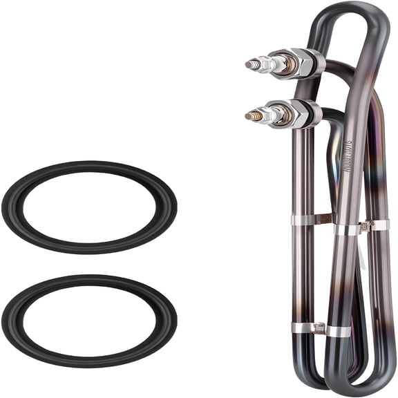 HIBIBUD 5.5Kw 240V Titanium Hot Tub Heater Element with Mounting Hardware Compatible with Flo-Thru Universal Tub Heating Element Applicable in Spa Heater Element Electric Heaters