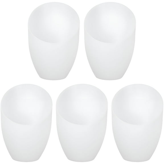 HIBIBUD 5 Pcs Desk Light Lamp Shades for Floor Lamps,Plastic Lamp Shade,Durable Lamp Shade,Angled Horseshoe Lampshade,Table Decoration,White