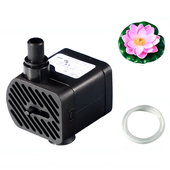 HIBIBUD 50GPH 3W Small Submersible Water Pump Mini Fountain Pump Ultra Quiet For Aquarium Fish Tank Pond Statuary Hydroponics