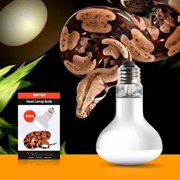 HIBIBUD 2026 New 50W Ceramic Heat Emitter - No Light Reptile Heat Lamp for Amphibians, Lizards, Chickens, Turtles, Snakes - Infrared Heat Emitter Bulbs for Terrariums, Brooder Coops, and Tanks
