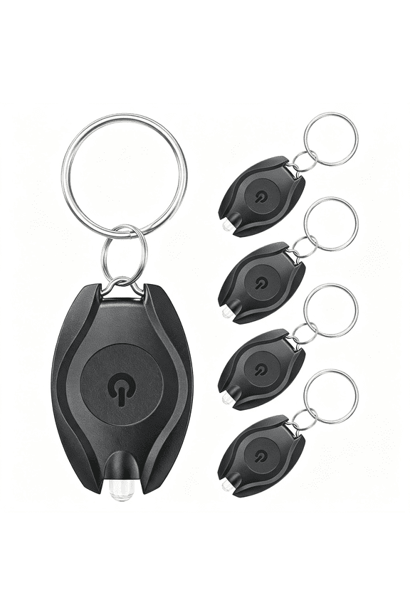 5Pcs Led Keychain Flashlight Mini Led Keychain Light 14 Lumen Portable Ultra Bright Battery Powered Key Ring Torch for Outdoor Camping Party Hiking and Emergency Lighting