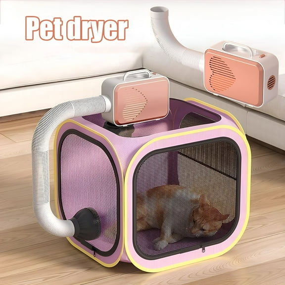 HIBIBUD 600W Pet Blow Dryer for Grooming Dog Cat Force Hair Dryer Grooming Blower with Heater for Small Cats Dogs