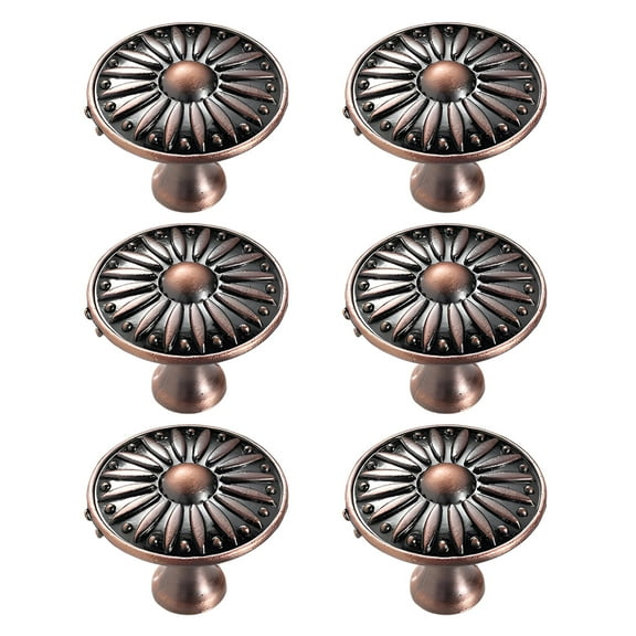 HIBIBUD 6Pcs Cabinet Knobs,Exquisite Craftsmanship Knobs for Cabinets and Drawers,Classic Style Drawer Knobs