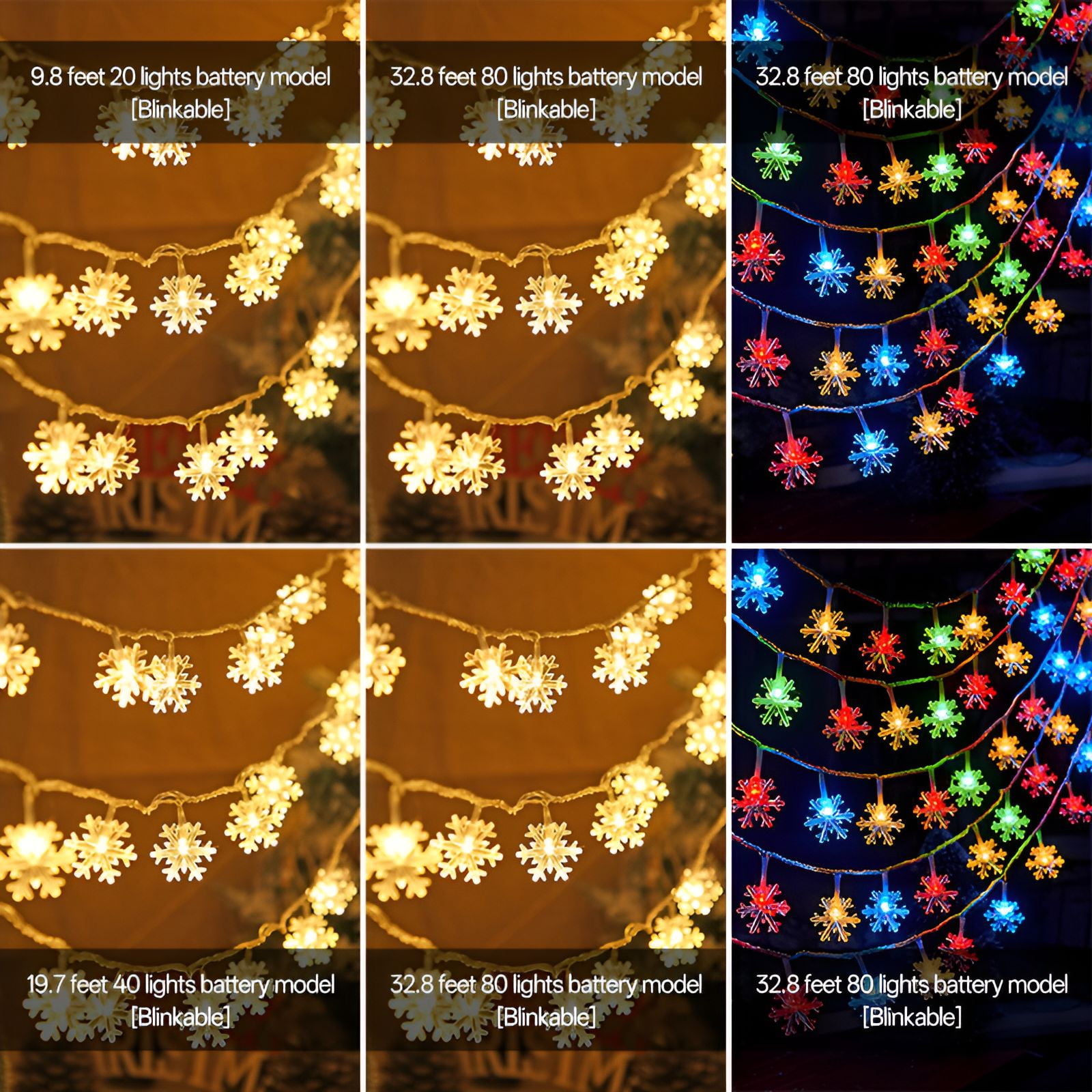 Image result for HIBIBUD 6Pcs Fairy Lights,Energy Efficient Curtain Lights ,Remote ...
