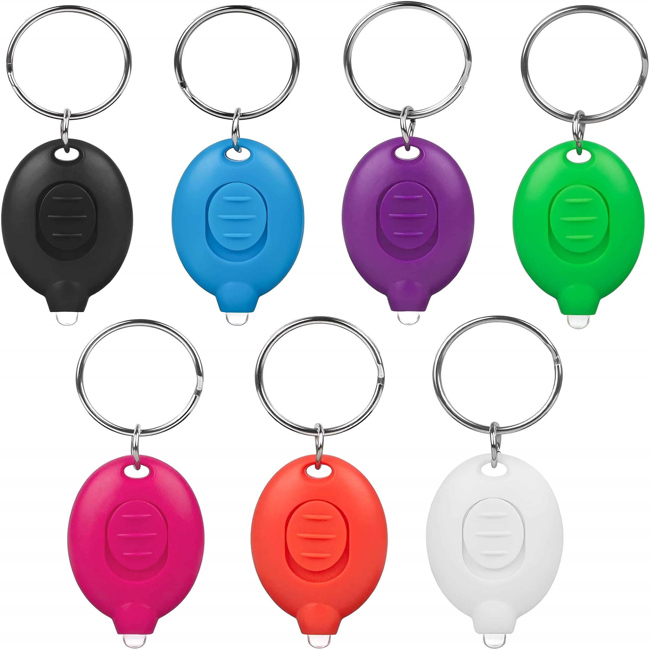 Powerless Keychain HIBIBUD 2026 New 7 Pcs Led Keychain Flashlight Mini Keychain Light ...