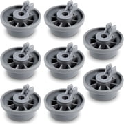 HIBIBUD 8 Packs Dishwasher Wheels Lower Rack Fit for Dishwasher,Dishwasher Wheels Replacement Part