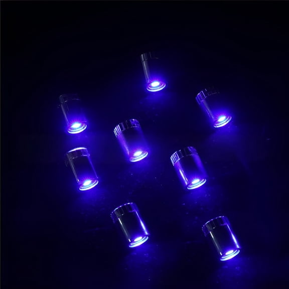 HIBIBUD 8 Pcs Lights, Battery-Powered Mini Lights, 7 Colors to Choose, Suitable for Dollhouses, Small Decorative Lights, Diy Miniature Lights (Blue)