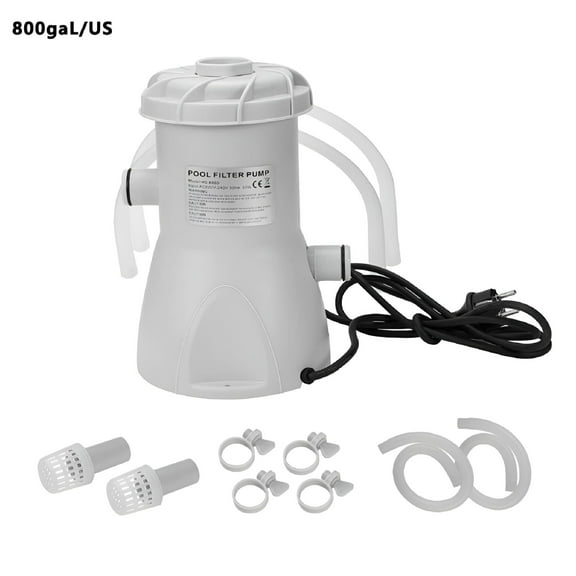 HIBIBUD Above Ground Pool Filter Pump - 500/800 GPH FlowRate Rapid Circulation Pumps