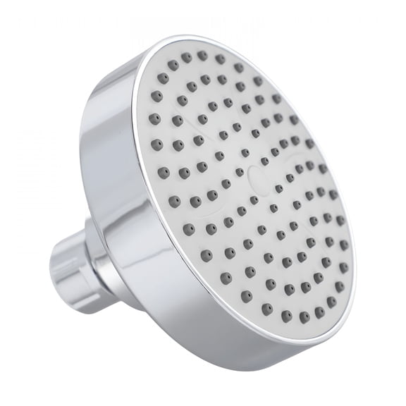 HIBIBUD Adjustable Rainfall Shower Head 4 inch Thickened High Pressure with Rubber Jets Silver