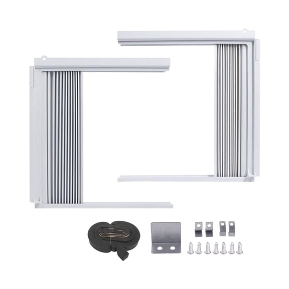 HIBIBUD Adjustable Window Air Conditioner Side Panels with Universal Fit, Insulated Seal Kit for Ac Units, Winter Summer Panels for Energy Saving Home Insulation Climate Comfort