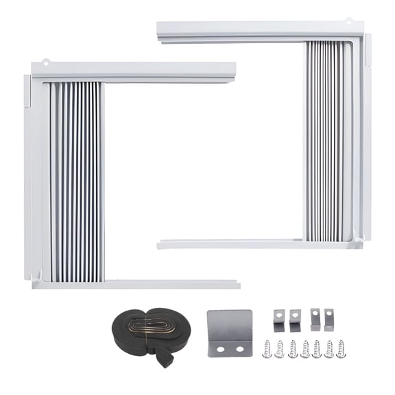 HIBIBUD Air Conditioner Side Panels Window Vent Insulation Panels Sliding Insulated Sealed Removable Frame for Home Workplace Room Wall